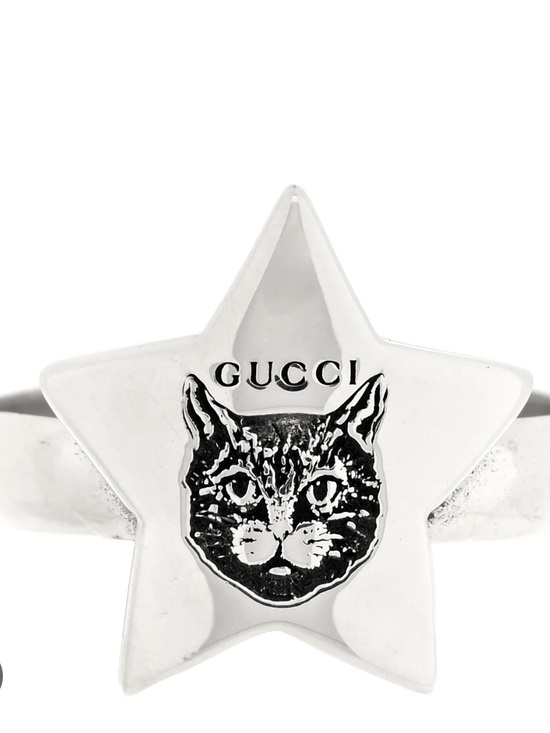 Gucci Jewelry - Gucci Sterling Silver Blind For Love Star Cat Ring